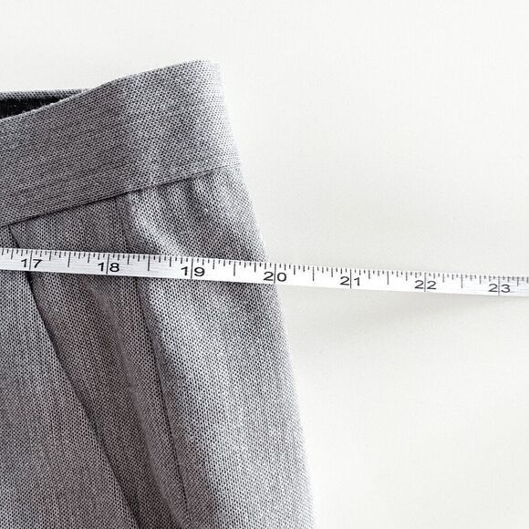 Calvin Klein Mens Flat Front Mid-rise Straight Fit Dress Pants Light Gray 38 - Picture 6 of 9